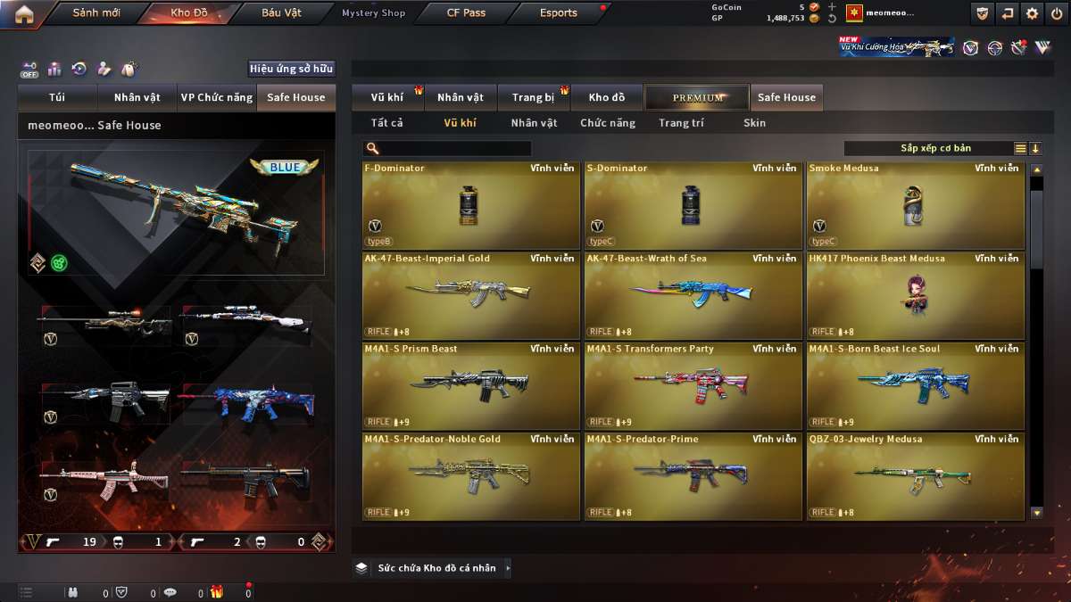 shop acc cf uy tin gia re